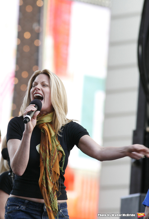 Marin Mazzie  ( SPAMALOT ) attending Broadway on Broadway 2007 ... a free concert in  Photo