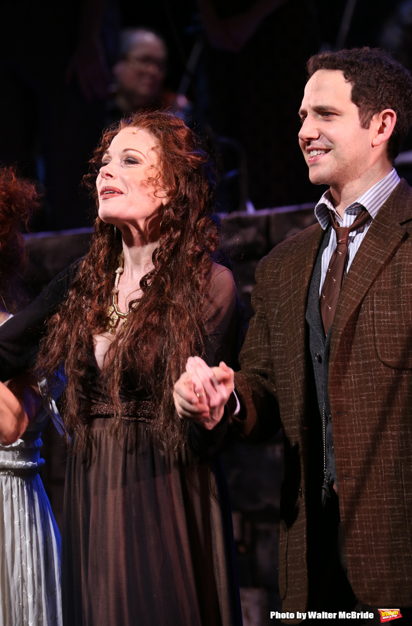 Marin Mazzie and Santino Fontana during the closing night performance curtain call of Photo