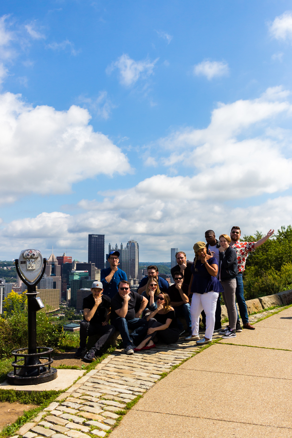 Photo Flash: THE PLAY THAT GOES WRONG Tour Cast Explores Pittsburgh Image
