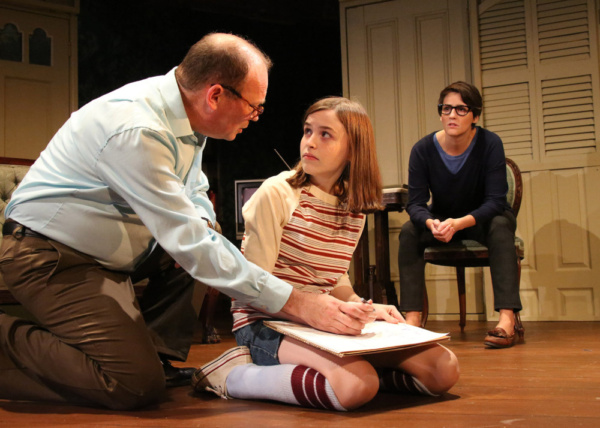 Richard Jay Sullivan, Carly Williams and Amanda Collins as Alison Bechdel. Photo