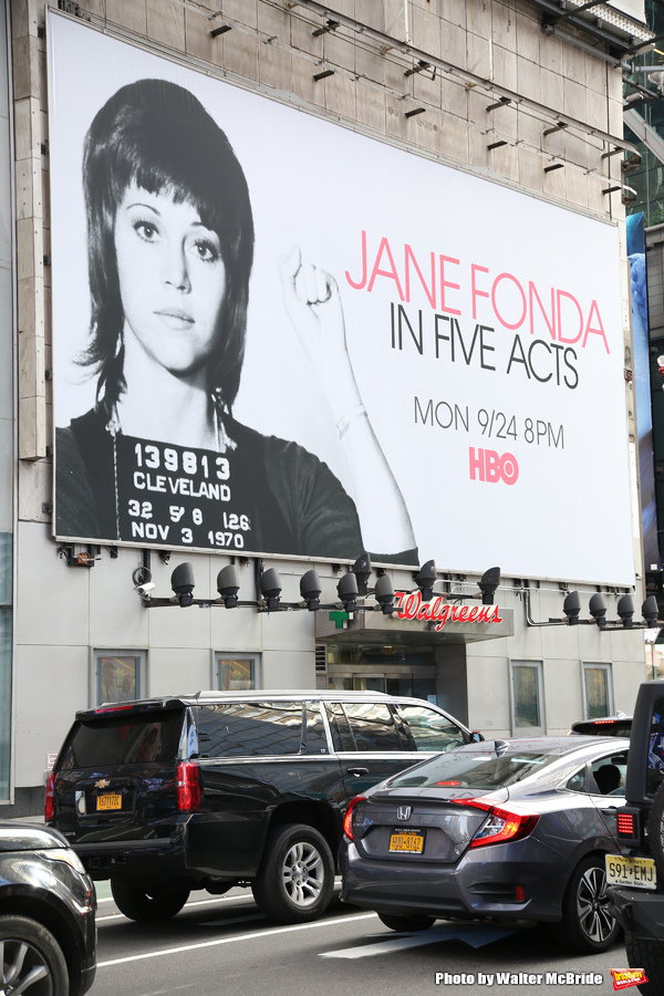 Photo Coverage: Times Square Billboard for HBO's JANE FONDA IN FIVE ACTS Image