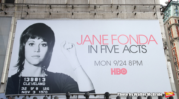 Photo Coverage: Times Square Billboard for HBO's JANE FONDA IN FIVE ACTS Image