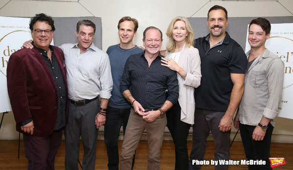 Playwright Michael McKeever, Matthew Montelongo, Ryan Spahn, director Joe Brancato, L Photo