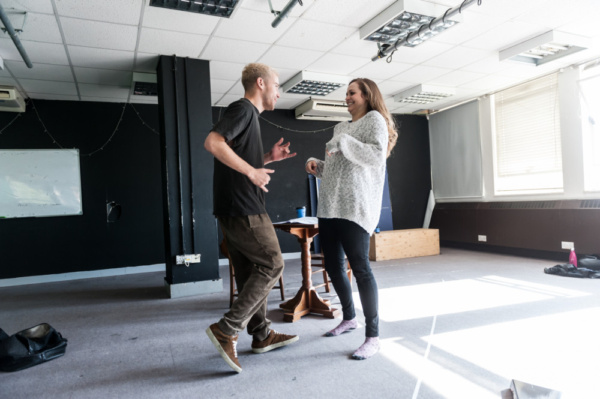 Photo Flash:  Inside Rehearsals For Blueleaf Theatre Company's HEDGEHOGS AND PORCUPINES 