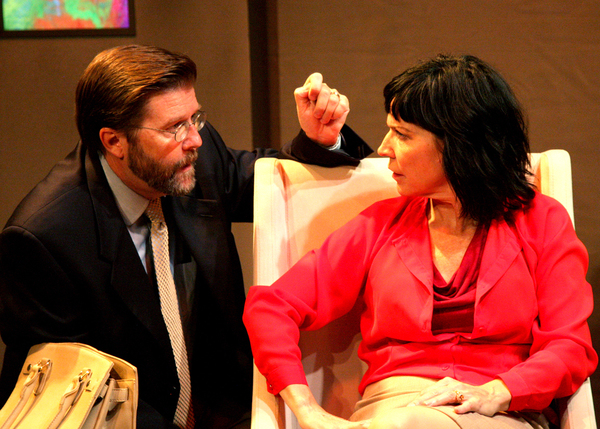 Rob Hastings as Ian and Jacqueline Wright as Juliana in the regional premiere of Shar Photo