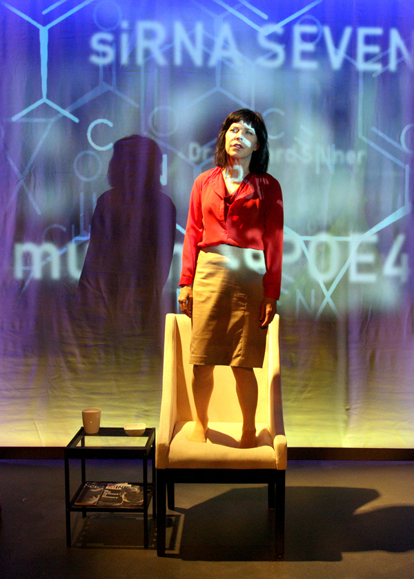 Jacqueline Wright as Juliana Smithton in the regional premiere of Sharr White's The O Photo