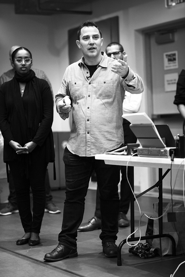 Photo Flash: In Rehearsal with Michael C. Hall and the Company of THOM PAIN (BASED ON NOTHING) Image