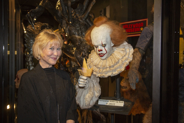 Scream Queen, Dee Wallace, with Pennywise Make-Up Bust from "It" Photo