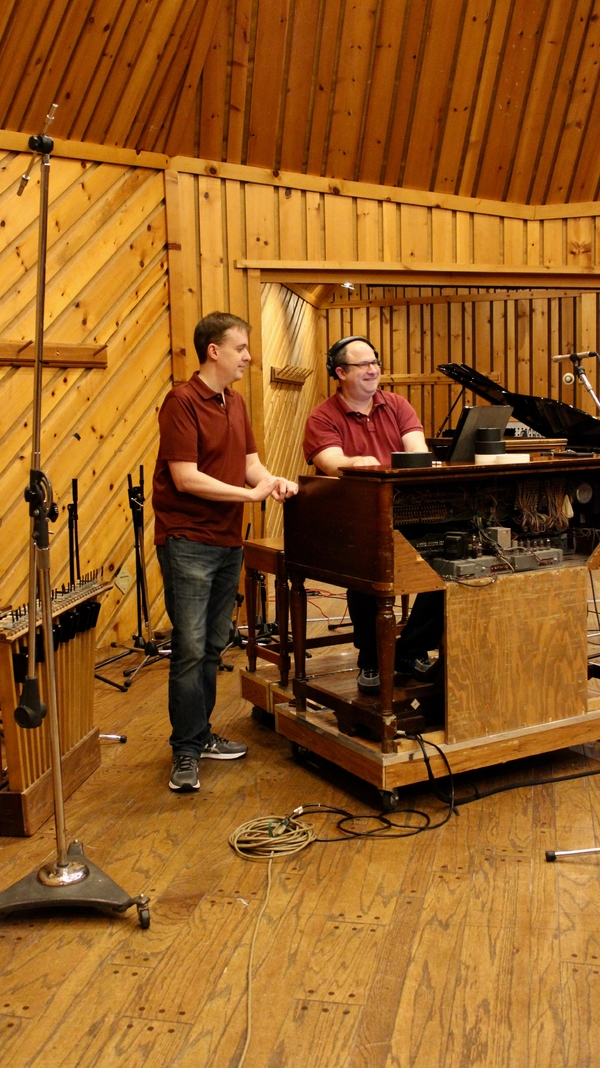 Michael Patrick Walker (Piano and Co Arranger) and James Sampliner (Hammond B3) Photo