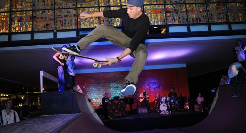 Review: FINDING THE LINE ~ A SKATEBOARDING FUSED WITH JAZZ EXTRAVAGANZA  at The Ford Theatre 