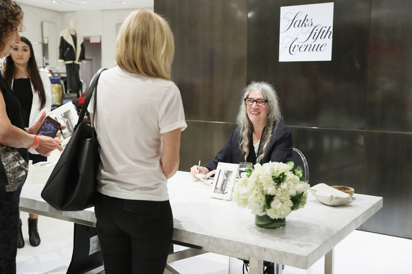 Patti Smith signs her books during the Saks Fearless Women Speaker Series With Patti  Photo