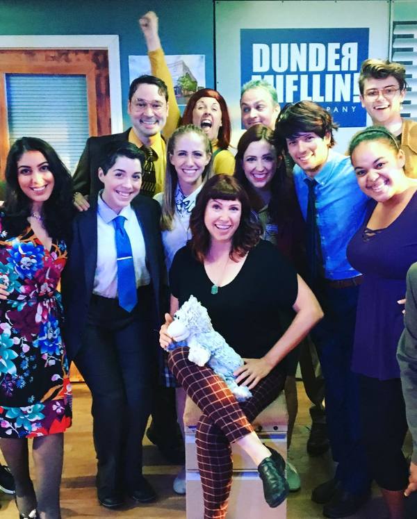 Photo Flash: 'The Office' Hair Supervisor Kim M. Ferry Visits THE OFFICE: A MUSICAL PARODY Image