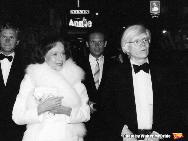 Photo Throwback: Paulette Goddard and Andy Warhol Check Out ANNIE in 1977 Image