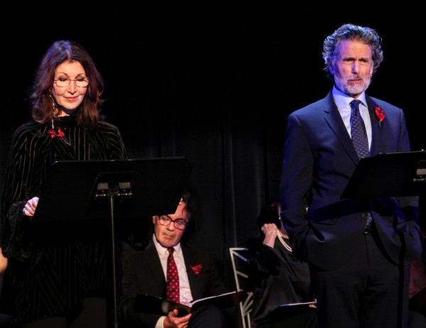 Joanna Gleason, (Derek Smith in rear), and Chris Sarandon at 