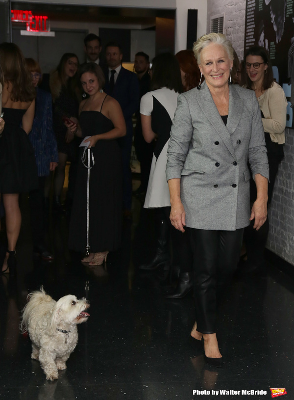 Glenn Close with her dog Pip Photo