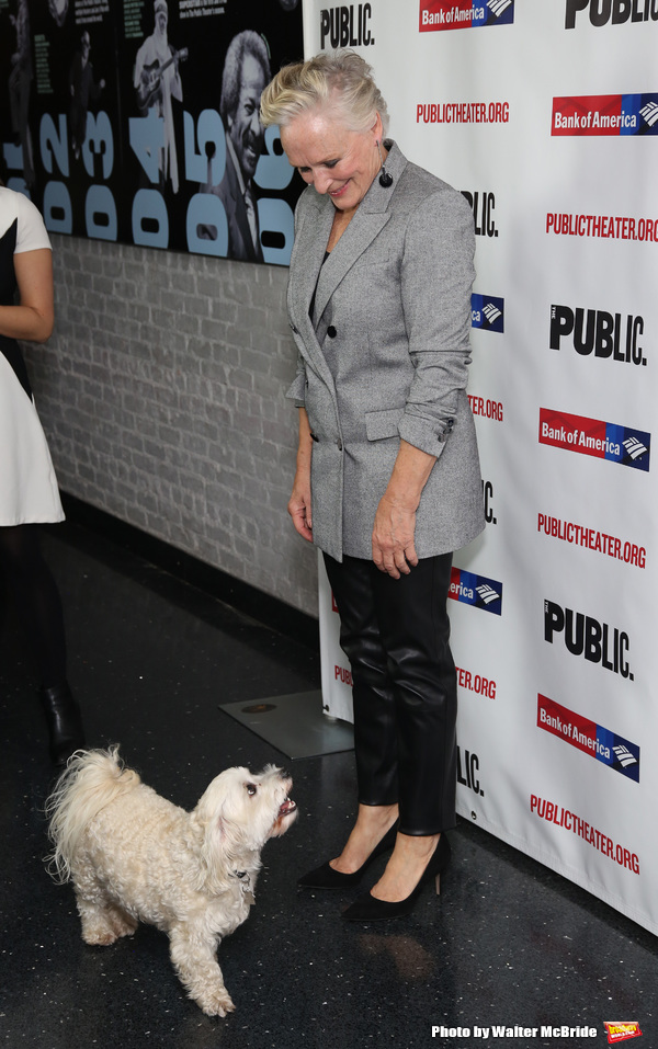 Glenn Close with her dog Pip Photo