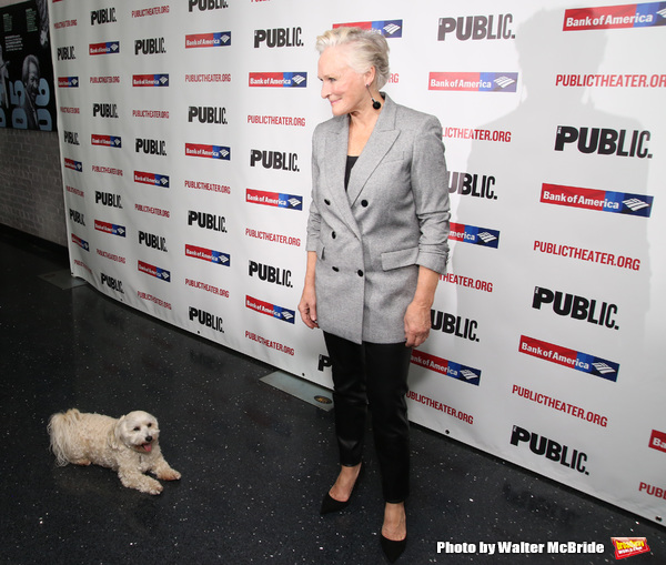 Glenn Close with her dog Pip Photo