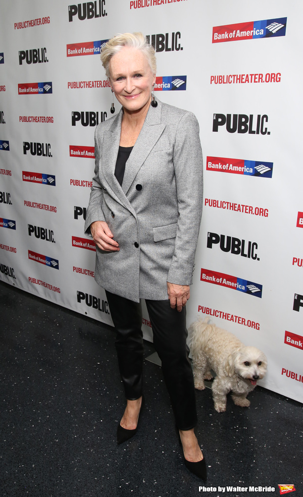 Glenn Close with her dog Pip Photo