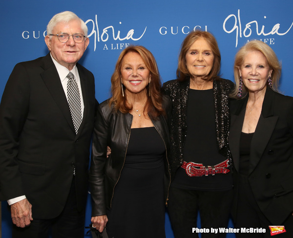 Phil Donahue, Marlo Thomas, Gloria Steinem and Daryl Roth Photo