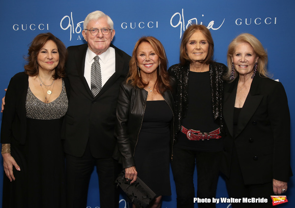 Kathy Najimy, Phil Donahue, Marlo Thomas, Gloria Steinem and Daryl Roth Photo