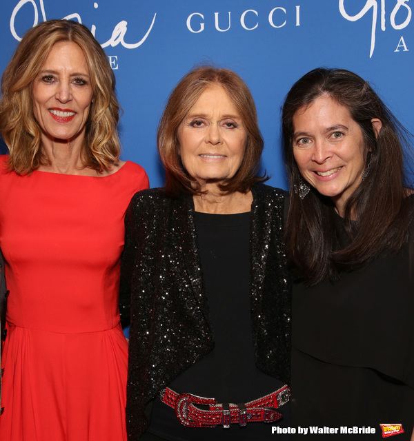 Christine Lahti, Gloria Steinem and Diane Paulus el in New York City. Photo