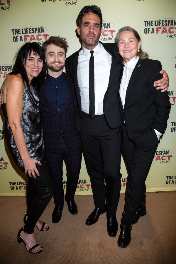 Leigh Silverman, Daniel Radcliffe, Bobby Cannavale, Cherry Jones Photo
