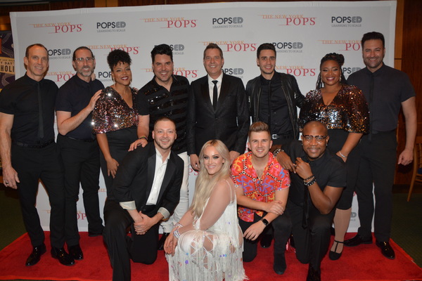 Frankie Moreno and Steven Reineke with the band, singers and dancers that include-Ale Photo