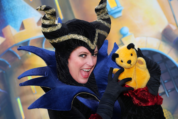 Pictured: Julie Paton as Carabosse with Sooty Photo