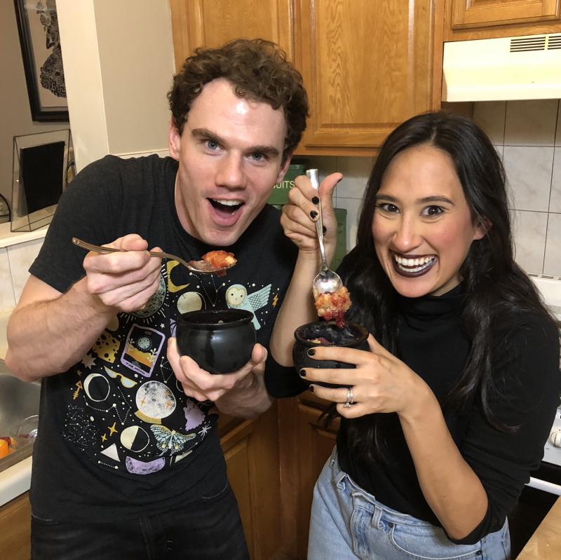 Backstage Bite with Katie Lynch: Jay Armstrong Johnson Whips Up Hocus Pocus Cauldron Cobblers! 