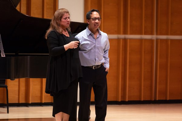 Discussing Chopin with pianist Joel Fan Photo