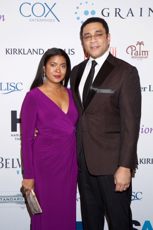 Actor Harry Lennix (The Blacklist) with wife Djena Photo