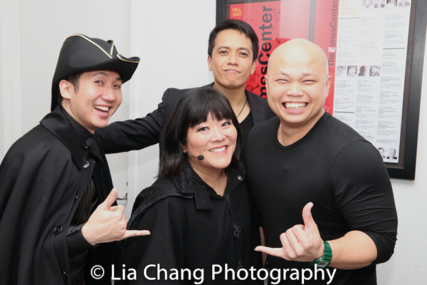 Colin Miyamoto (Steward), Ann Harada (Witch) and Chorus Members Jeremy Antonio Rafal, Photo