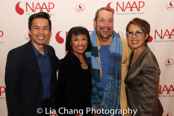 Costume Designer Jimm Halliday with NAAP Co-founders Steven Eng, Baayork Lee and Nina Photo