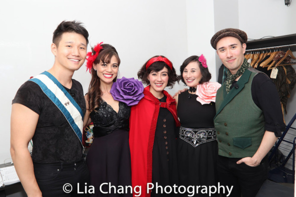 Backstage: Daniel Johnson (Rapunzel's Prince), Kimbirdlee Fadner (Florinda), Alex Che Photo