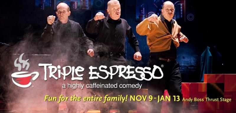 TRIPLE ESPRESSO - A Highly Caffeinated Comedy Coming to Park Square's Boss Stage Image