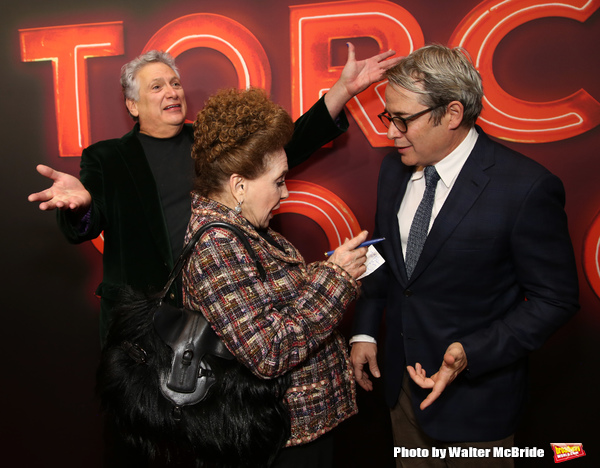 Cindy Adams, Harvey Fierstein and Matthew Broderick  Photo