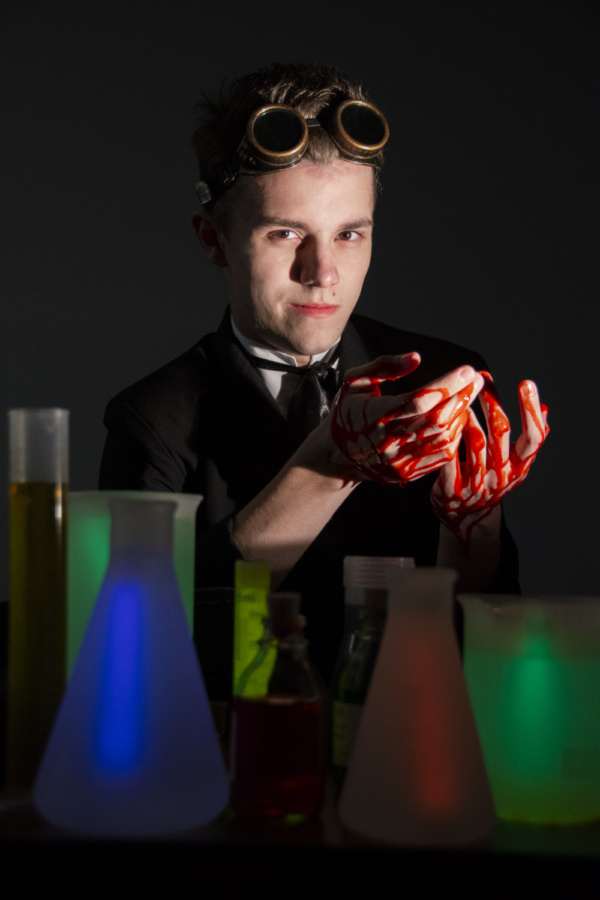 Ian Lawson as Victor Frankenstein, photograph by Jason Johnson-Spinos Photo