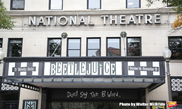 Up on the Marquee: BEETLEJUICE at the National Theatre Image