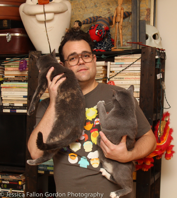 Tails of Broadway: Greg Hildreth Curls Up with Pigeon and Basil! Image