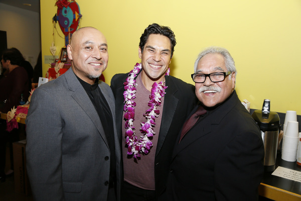From left, associate director Kinan Valdez, cast member Lakin Valdez and writer/direc Photo
