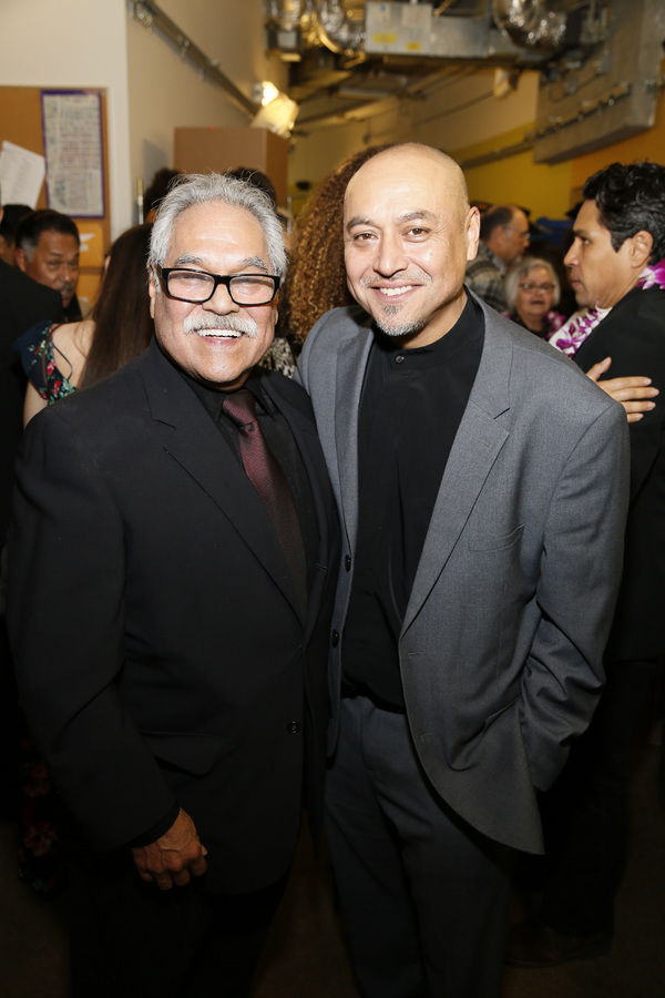 From left, writer/director Luis Valdez and associate director Kinan Valdez  Photo