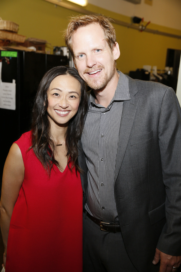 Cast member Joy Osmanski and actor Corey Brill  Photo