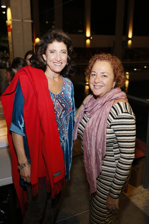 From left, actor Amy Aquino and Center Theatre Group General Manager Nausica Stergiou Photo