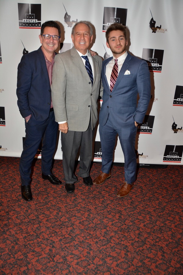 Evan Pappas, Marty Perlman (Managing Partner of The Argyle Theatre) and Dylan Perlman Photo