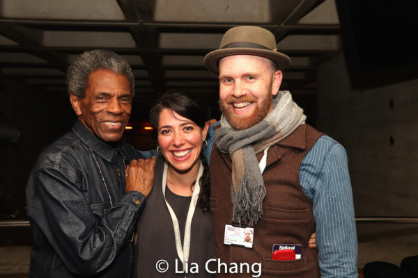 Andre De Shields, Director Rachel Chavkin and Liam Robinson Photo