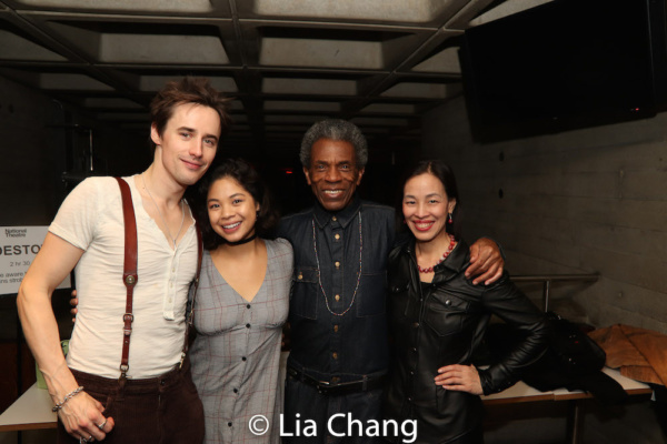 Reeve Carney, Eva Noblezada, Andre De Shields and Lia Chang Photo