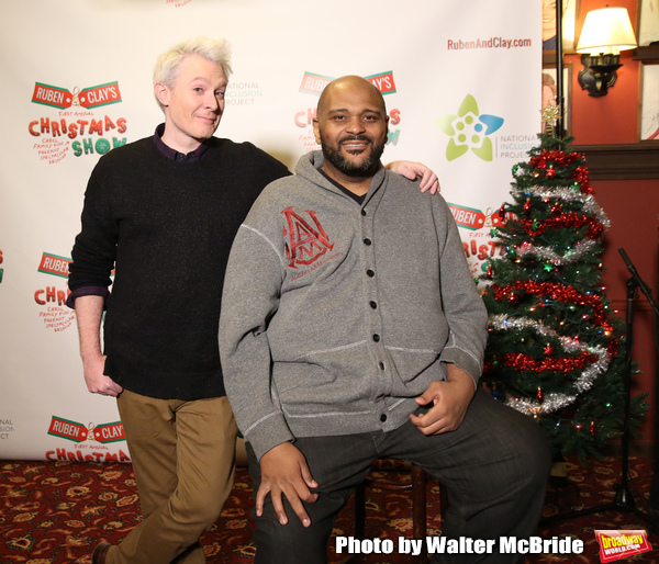 Clay Aiken and Ruben Studdard attend the Broadway Preview Photo Call for 