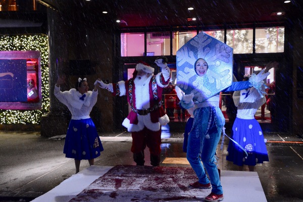 Santa Clause at Macy's Herald Square 2018 Windows Unveiling Photo