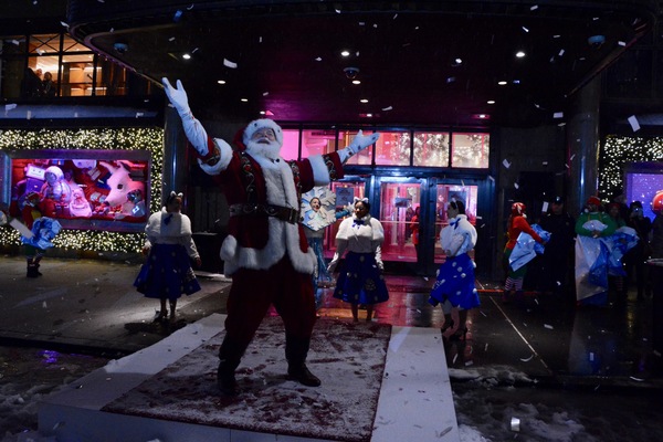 Santa Claus at Macy's Herald Square 2018 Windows Unveiling Photo