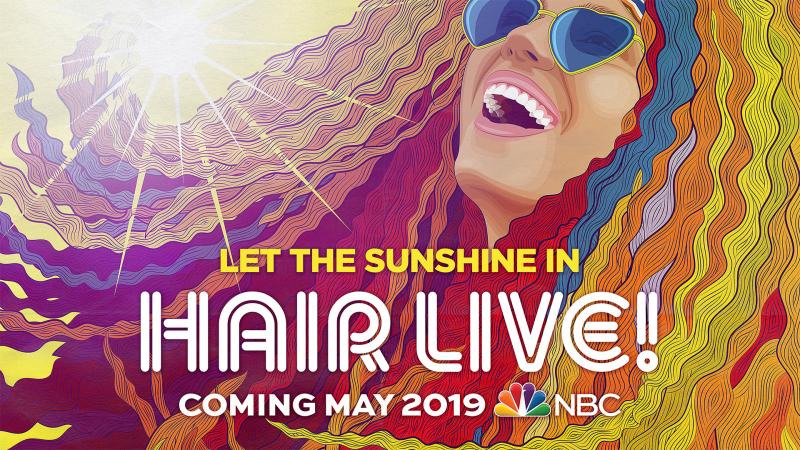 Photo Flash: First Look at Just-Released Promo Art for NBC's HAIR LIVE! Image